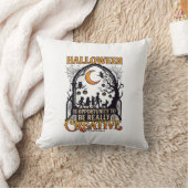 Halloween Creatieve Kinderen Silhouet Halve Maan W Kussen (Deken)