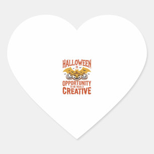 Halloween Creatieve Pompoen Vleermuis Vintage Vect Hart Sticker
