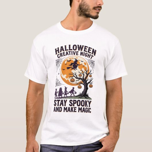 Halloween Creatieve T-shirt Vintage Griezeldolle M (Voorkant)