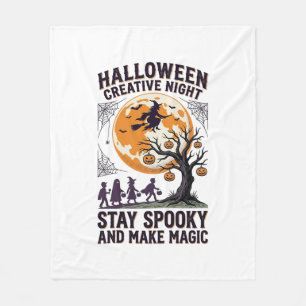 Halloween Creatieve T-shirt Vintage Griezellige Ma Fleece Deken
