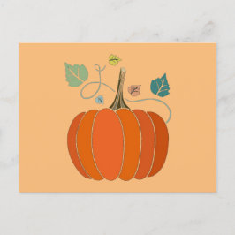 Halloween Creative Pumpkin Vegetable Design Briefkaart