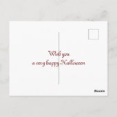 Halloween Creative Pumpkin Vegetable Design Briefkaart (Achterkant)