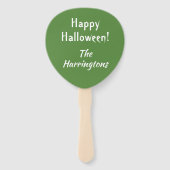 Halloween Creature aangepaste tekst hand fan set Handwaaier (Achterkant)