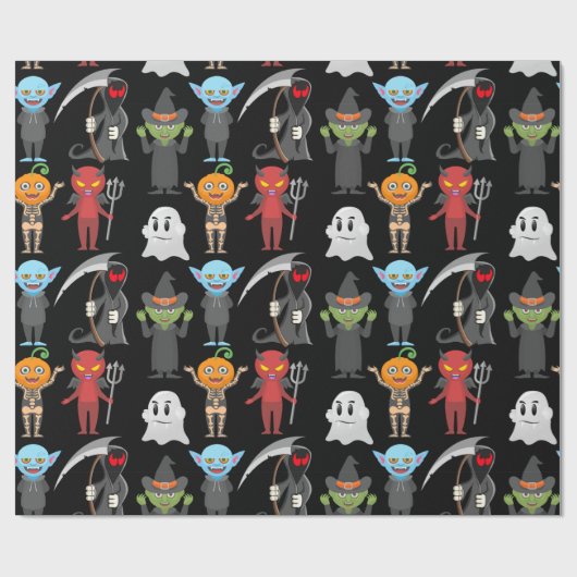 Halloween Creatures Cadeaupapier (Vlak)