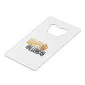 Halloween Creditkaart Flessenopener (Achterkant Gekanteld)