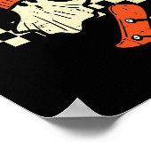 Halloween Creep Het Echte Spook Skater Kostuum Man Poster (Hoek)