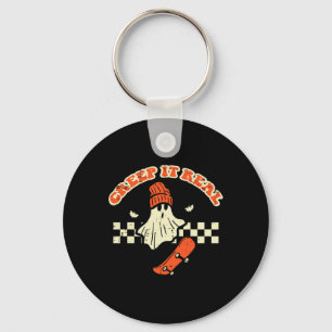 Halloween Creep Het Echte Spook Skater Kostuum Man Sleutelhanger