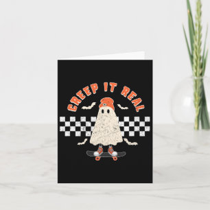 Halloween Creep It Real Ghost Boy Herfst Seizoen S Kaart