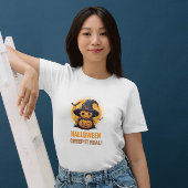 Halloween Creep It Real Pumpkin & Witch Vrouwen T-shirt