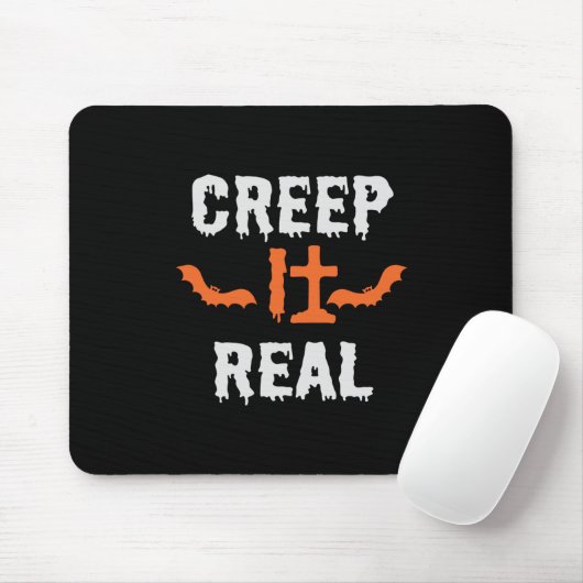 Halloween Creep Real Funny Bat Birthday Muismat (Met muis)