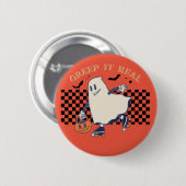 Halloween Creep real Ronde Button 5,7 Cm (Voorkant /achterkant)