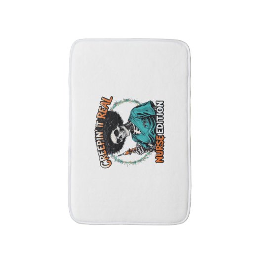 Halloween Creepin It Real! Nurse Edition Classic T Badmat (Voorkant Verticaal)