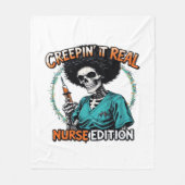 Halloween Creepin It Real! Nurse Edition Classic T Fleece Deken (Voorkant)