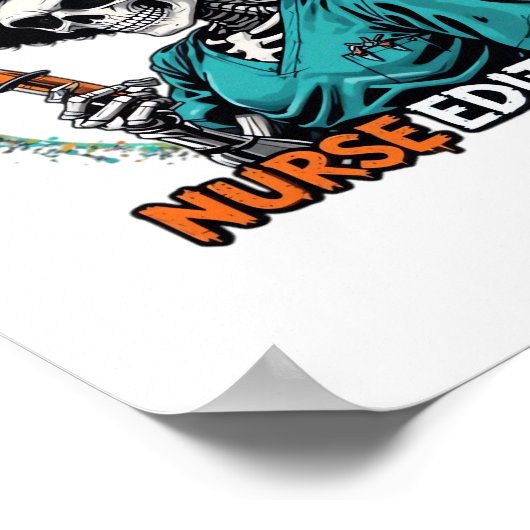 Halloween Creepin It Real! Nurse Edition Classic T Poster (Hoek)