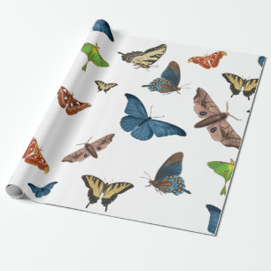 halloween creepmoth print cadeaupapier