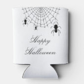 Halloween Creepy Black Spiders Koelbox Blikjeskoeler (Achterkant)