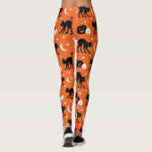 HALLOWEEN CREEPY CAT LEGGINGS (Achterkant)