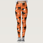 HALLOWEEN CREEPY CAT LEGGINGS (Voorkant)
