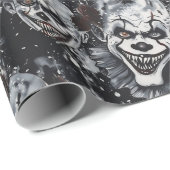 Halloween Creepy Clown Spooky Seizoen Cadeaupapier (Rol Hoek)