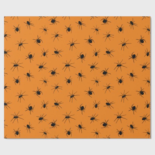 Halloween Creepy Crawlies Spider Cadeaupapier (Vlak)