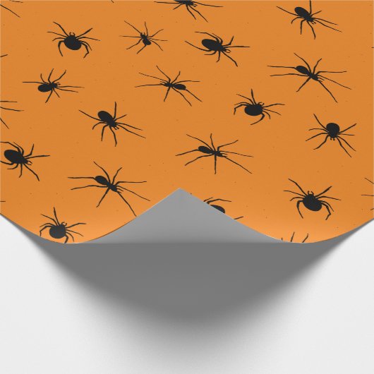 Halloween Creepy Crawlies Spider Cadeaupapier (Hoek)
