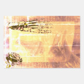 Halloween Creepy Crow  Ephemera Inpakpapier Vel (Voorkant 3)