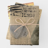 Halloween Creepy Crow  Ephemera Inpakpapier Vel (In situ)