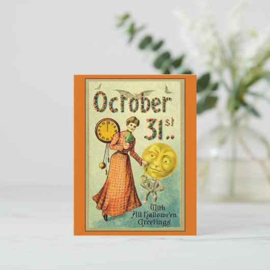  Halloween Creepy Feestdagenkaart (Staand voorkant)