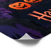 Halloween Creepy Haunted House Poster (Hoek)