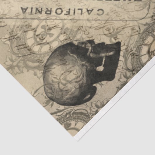 Halloween Creepy Human Anatomy  Ephemera Tissuepapier (Detail)