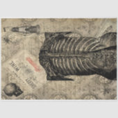 Halloween Creepy Human Anatomy  Ephemera Tissuepapier (Voorkant)