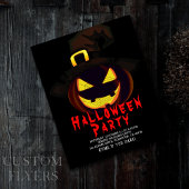 Halloween Creepy Jack O Lantern Party Uitnodiging Flyer
