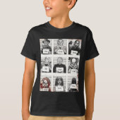 Halloween Creepy Legends Killer Mugshots Horror Fa T-shirt (Voorkant)