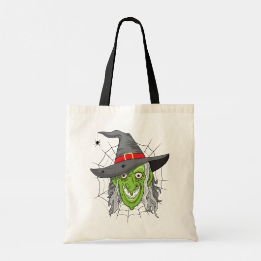 Halloween Creepy Monster en Ugly Witch Tote Bag (Achterkant)