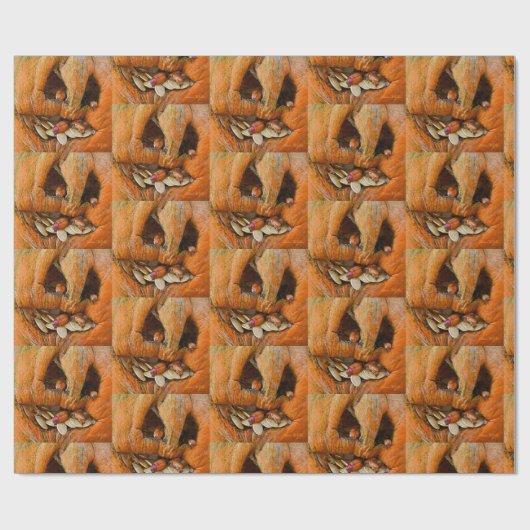 Halloween Creepy Pumpkin Bugs Cadeaupapier (Vlak)
