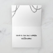 Halloween - Creepy Skull Briefkaart, Greetings Kaart (Binnen)