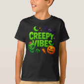 Halloween Creepy Vibes Kleding Outfit Unisex T-shirt (Voorkant)