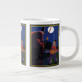 Halloween, Creepy Witch met Boy Grote Koffiekop (Rechts)