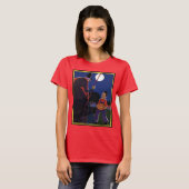 Halloween, Creepy Witch met Boy T-shirt (Voorkant volledig)