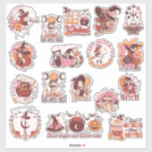 Halloween Creepy Witchy Sticker (Vel)