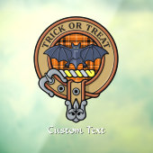 Halloween Crest boven Tartan Raamsticker (Vel 3)