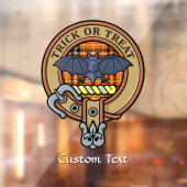 Halloween Crest boven Tartan Raamsticker (Vel 2)