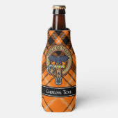 Halloween Crest over Tartan Bottle Cooler (Fles Voorkant)