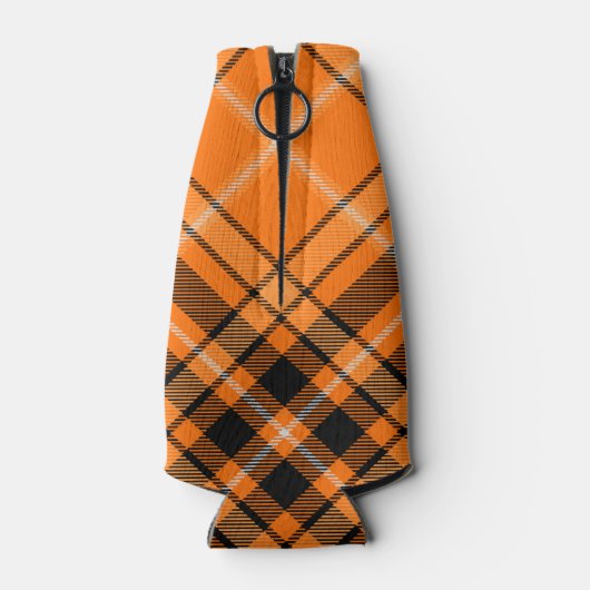 Halloween Crest over Tartan Bottle Cooler (Achterkant)