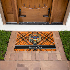 Halloween Crest over Tartan Doormat Deurmat