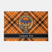 Halloween Crest over Tartan Doormat Deurmat (Voorkant)