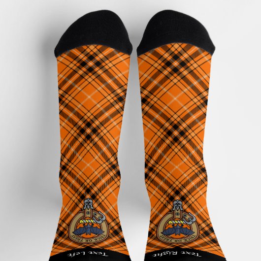 Halloween Crest over Tartan Socks Sokken (Top)