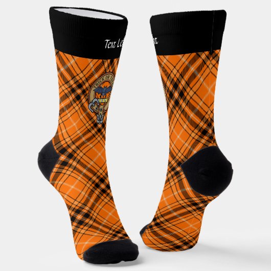 Halloween Crest over Tartan Socks Sokken (Gebogen)