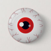 Halloween Crimson Red Eye Eyeball Scary Outfit Bag Ronde Button 5,7 Cm (Voorkant)