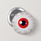 Halloween Crimson Red Eye Eyeball Scary Outfit Bag Ronde Button 5,7 Cm (Voorkant /achterkant)